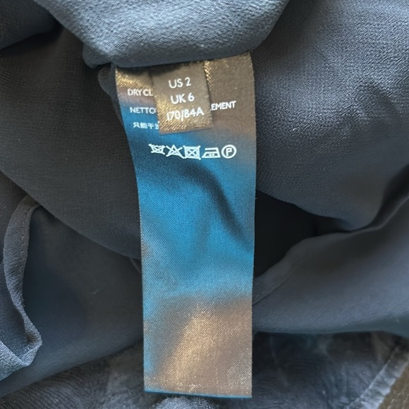 Anthropologie Maeve Savannah Swing Textured Top Blouse Ruffled Black Sz 2 - Picture 9 of 12